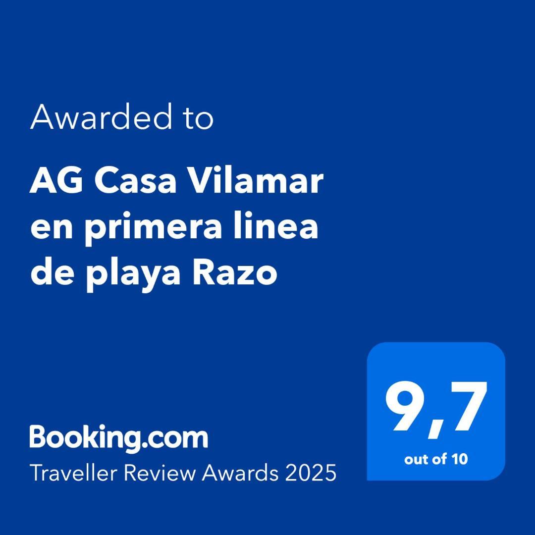 Ag Casa Vilamar En Primera Linea De Playa Razo Razo da Costa Zewnętrze zdjęcie